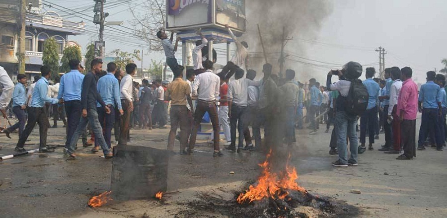 एसईई परीक्षा : तनावग्रस्त बन्यो २ नम्बर प्रदेश, ठाउँठाउँमा प्रदर्शन